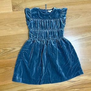 Crewcuts Girls Velvet dress - grey - size 8